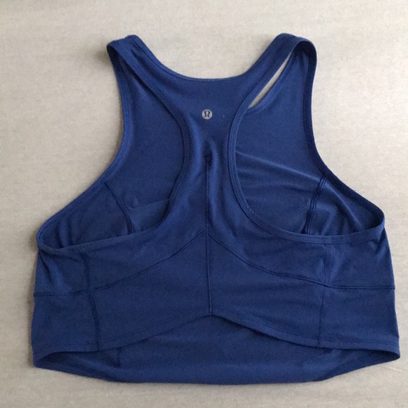 Lululemon Blue Cropped Tank - Picture 2 of 3